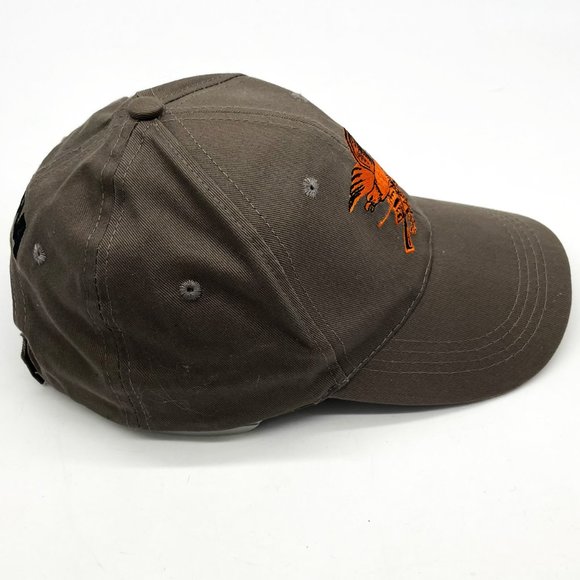 NRA 2nd Ammendment Men's Gray Hook & Loop Adjustable Size Baseball Hat Eagle Cap - Picture 2 of 5